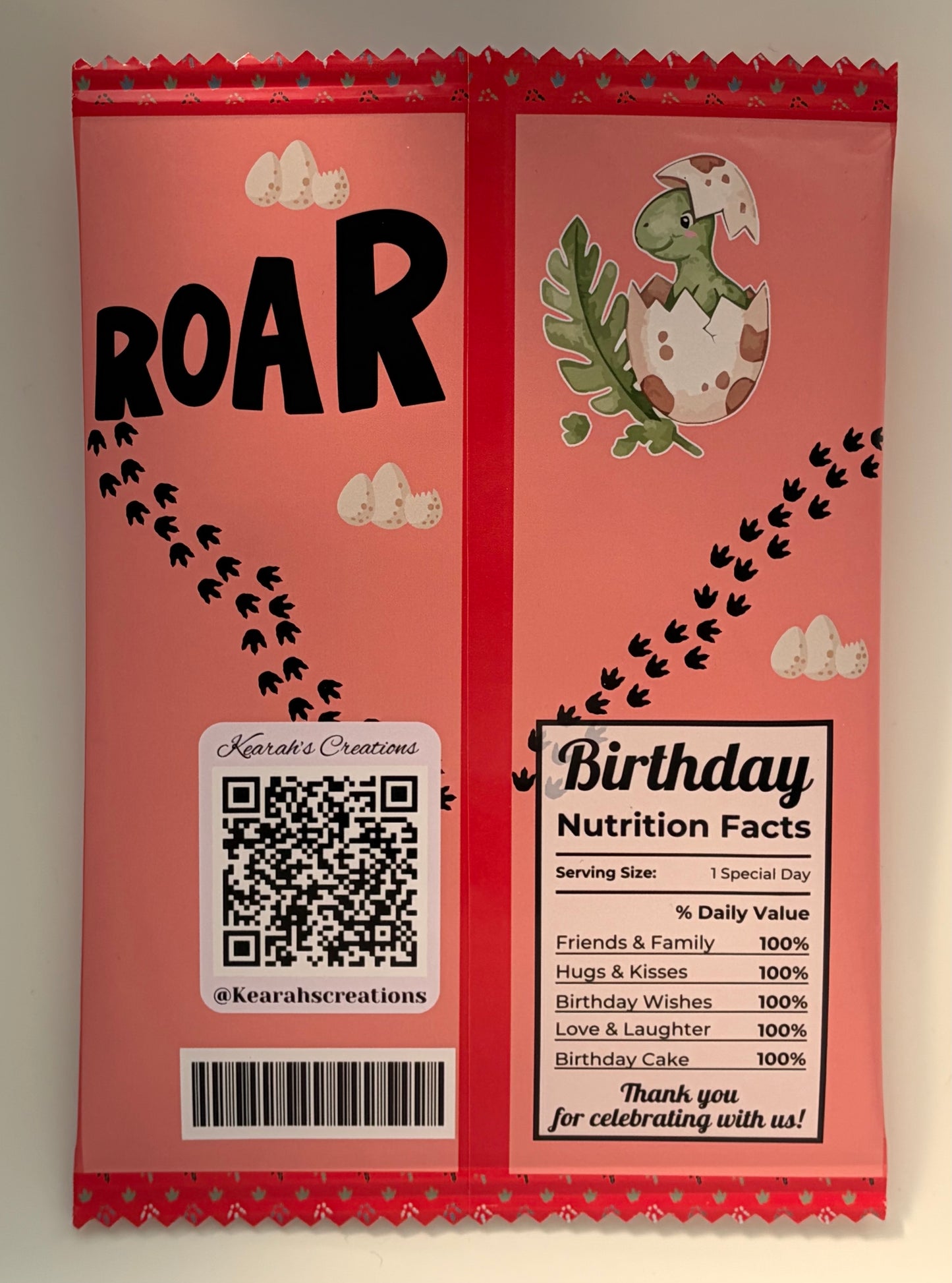 Dinosaur Theme Chip Bag