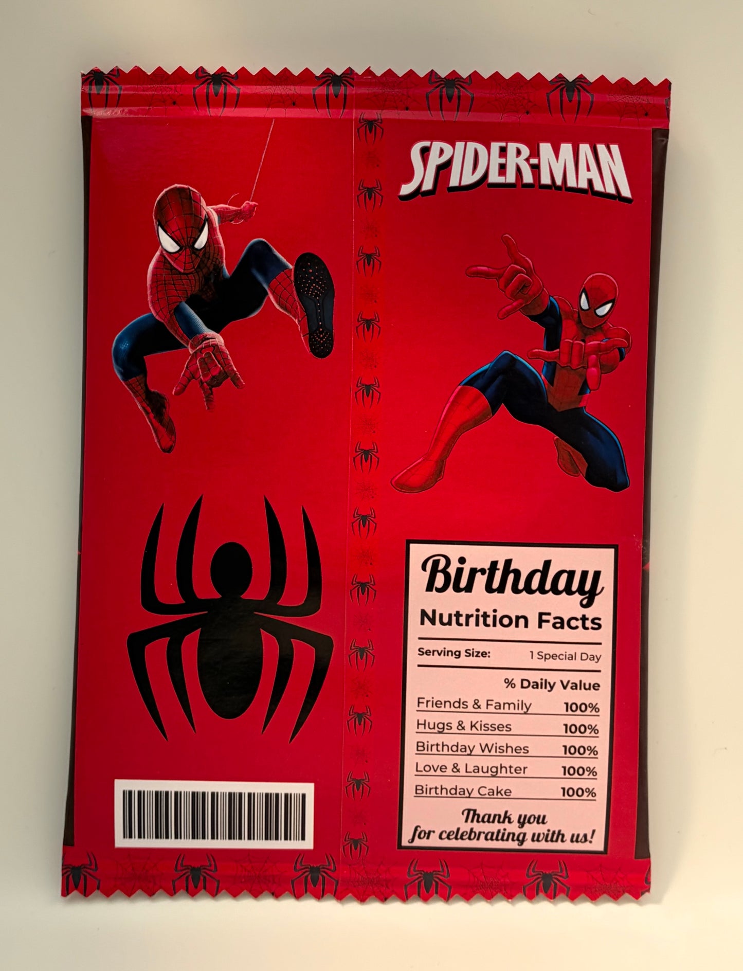 Spider-Man Themed Chip Bag