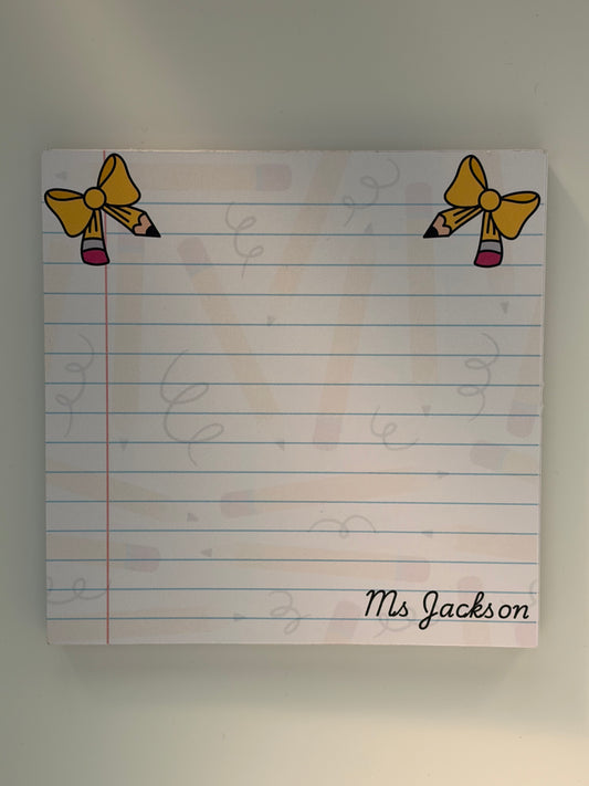 School Book Notepad