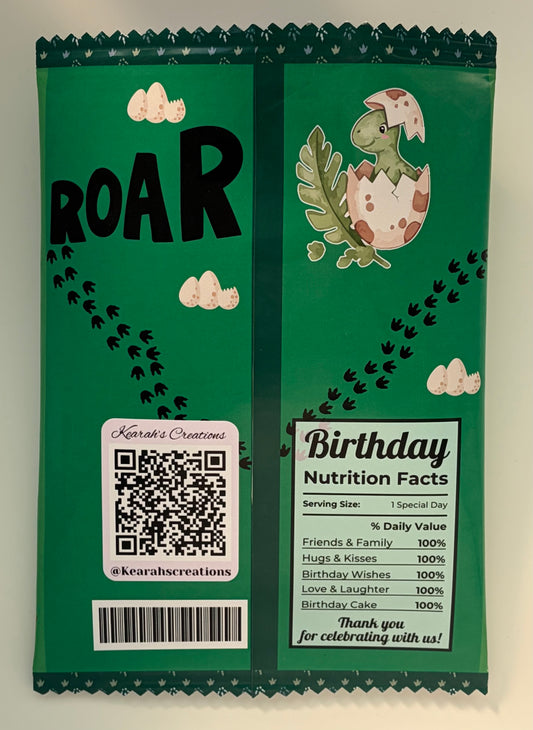 Dinosaur Theme Chip Bag