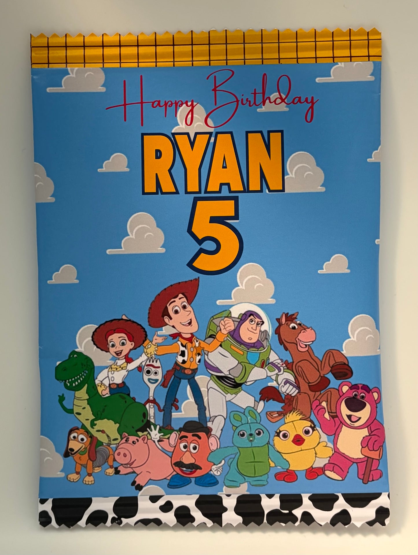 Toy Story Themed Chip Bag