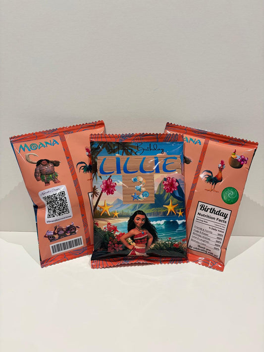 Moana Themed Crisp Bag (10 Pack)