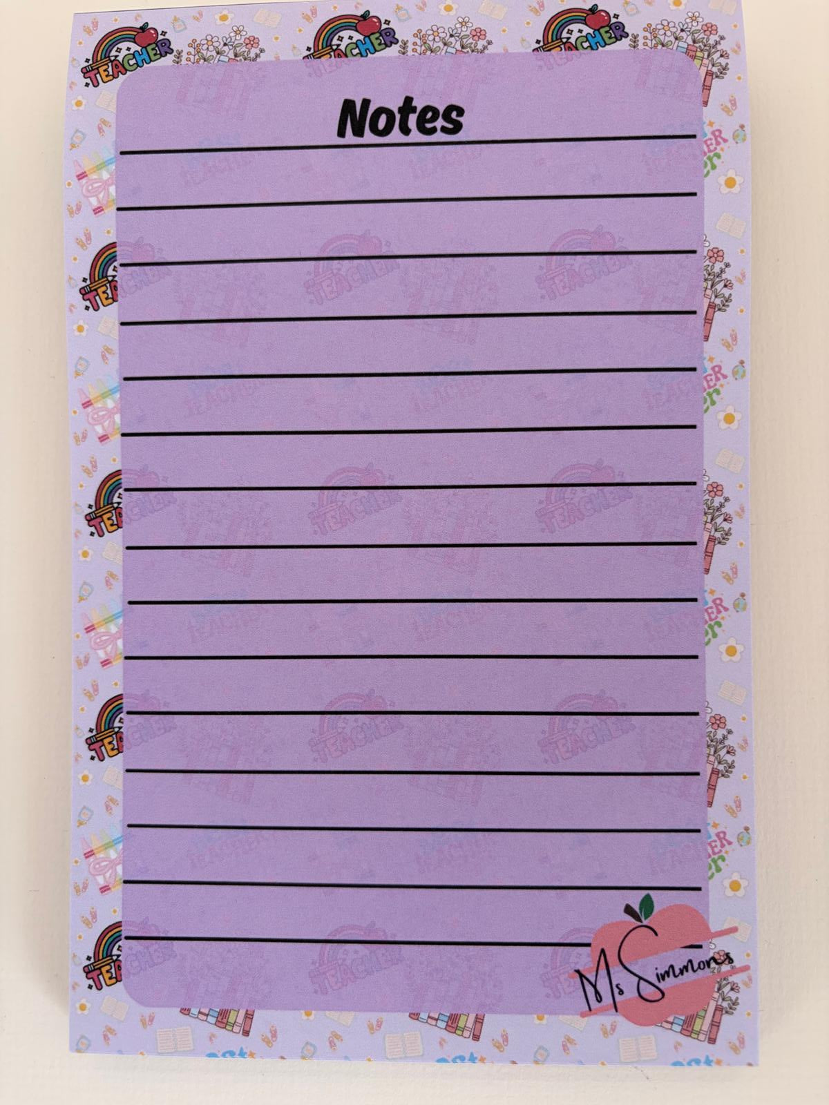 Best Teacher Notepad