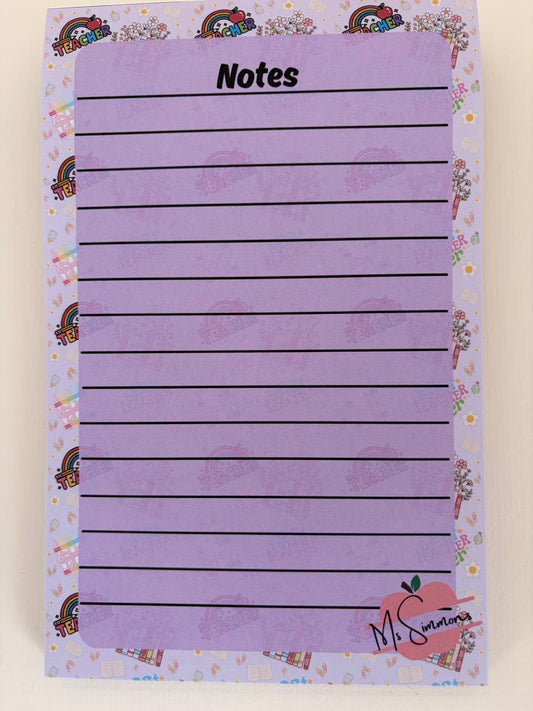 Best Teacher Notepad